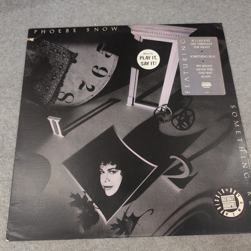 Phoebe Snow Something Real Vinyl LP 1989 Promo DMM Audiophile 60852-1 VG - Picture 1 of 8